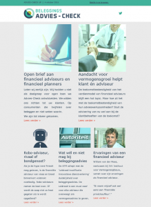 Nieuwsbrief - Oktober 2016 ADVIES-CHECK UP